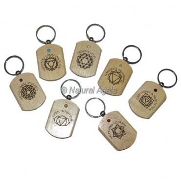 Chakra-Reiki Wood Keyring