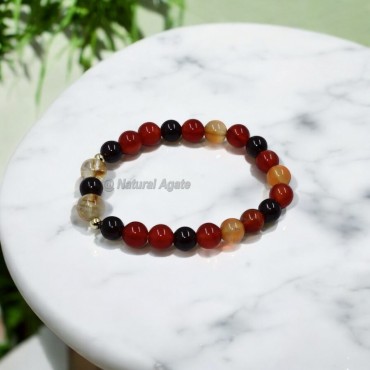 Citrine, Garnet and Carnelian Crystal Bracelets