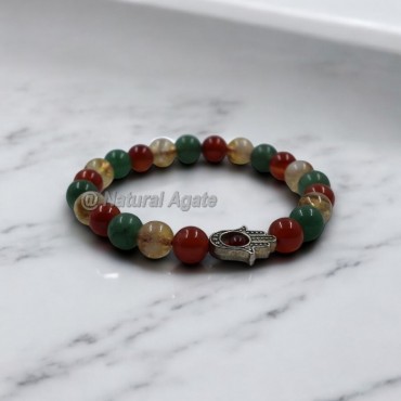 Green Aventurine Citrineand Carnelian Bracelets