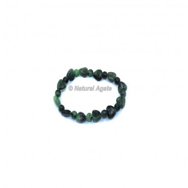 Ruby Zoisite Gemstone Heart Bracelets