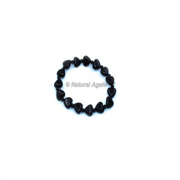 Black Obsidian Heart Gemstone Bracelets