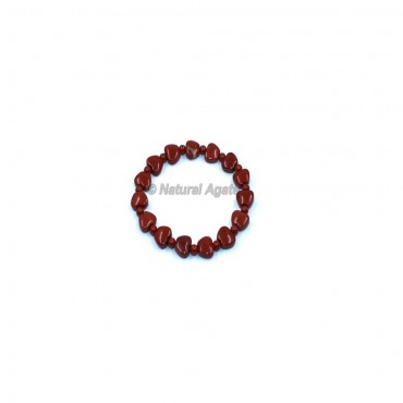 Red Jasper Apple Beads Gemstone Bracelets