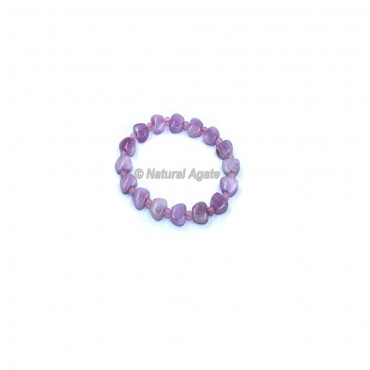 Kunzite Apple Beads Gemstone Bracelets