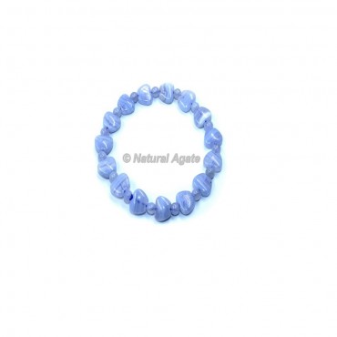 Blue Lace Agate Apple Beads Gemstone Bracelets