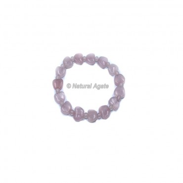 Rose Quartz Apple Beads Gemstone Bracelets