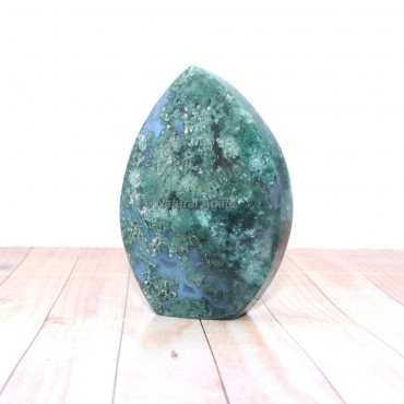 Moss Agate In Free Form Stone