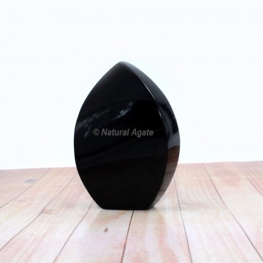 Black Agate Stone In Free Form tone