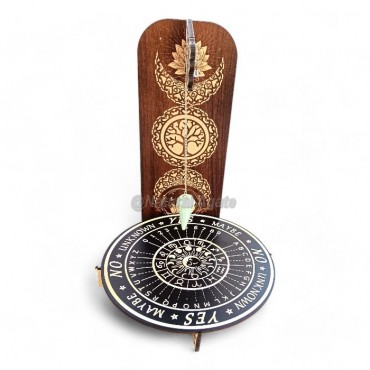 Dowsing Pendulum Stand Holder with Lotus Divination Engrave