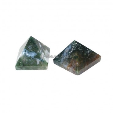 Moss Agate Pyramid