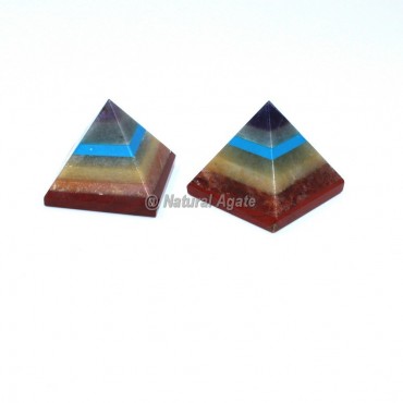 Seven Chakra Gemstone Pyramid