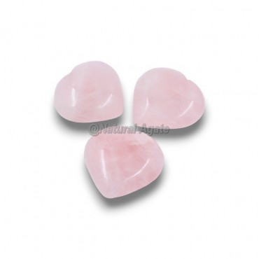 Rose Quartz Puffy Hearts Crystal Hearts Online
