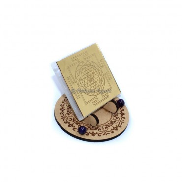 Yantra Selenite Acrylic Charging Plate Coaster(No Stand)