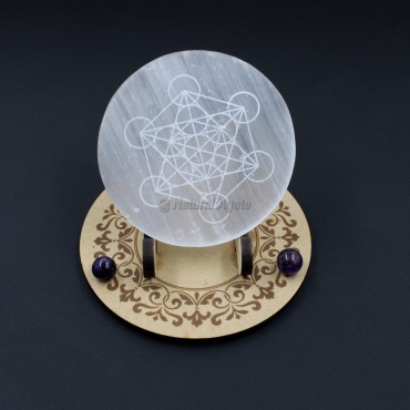 Metatron Selenite Charging Plate (No Stand)