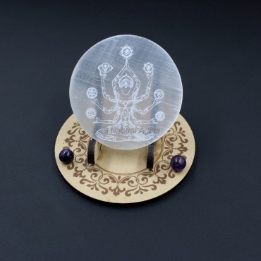 Selenite Charging Plate for Meditation (No Stand)