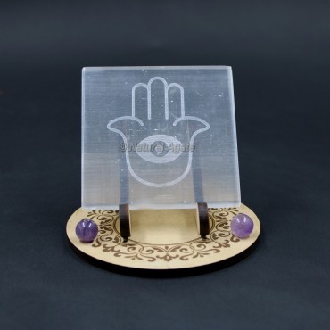 Hamsa Hand Charging Crystal Plates